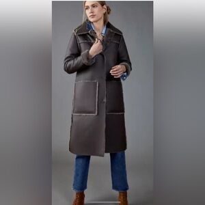 Anthropologie size XS Kerry faux fur coat